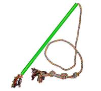 GLEAVI Interactive Dog Flirt Pole for Exercise and Mental Stimulation, Made Sturdy Cotton Material, for Training and Playing Small Dogs and Cats in Active Exercise Sessions