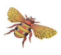 GLEAVI Intricate Metal Bee Wall Art Sculpture with Elegant Design, Versatile Hanging Decoration for Garden, Patio, Kitchen or Indoor Spaces, Sturdy Metal Craft Bee Wall Decor