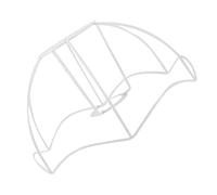 GLEAVI Iron Wire Lampshade Making Supplies with Practical Use and Easy to Install DIY Lamp Shade Frame for Office and Table Lamp E27 Socket in Modern White Iron