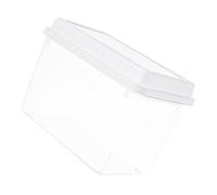 GLEAVI Leakproof Transparent Bread Toast Box with Airtight Lid Kitchen Fresh Storage Container for Homemade Bread Refrigerator Crisper for Sandwiches and Fruit Space Saving Food Keeper