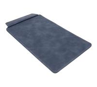 GLEAVI Leather Menu Clipboard A5 15x25cm Denim Blue Portable Writing Board Document Clip for Restaurant Office Conference and Inventory Management