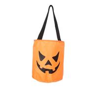 GLEAVI LED Lighted Pumpkin Candy Holder Bag for Halloween Illuminated Treat Basket for Trick Treating Festive Birthday Gift and Party Decoration Orange
