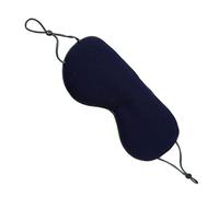 GLEAVI Lightweight Sleep Eye Mask with Adjustable Head Strap, Double Side Use Silk and Polyester Fiber Shading Eye Cover for Travel and Train, Comfortable Black Blindfold for Men