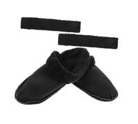 GLEAVI Lined Plush Slipper Inserts for Winter Removable Washable Cotton Liners Soft Comfortable Shoe Replacement Insoles for Home Lounging Relaxation