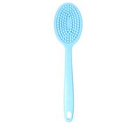 GLEAVI Long Handle Silicone Bath Brush for Shower Hygienic Soft Cleaning Brush Suitable for All Skin Types Household Bathing Tool for Men and Women Convenient Carry Design