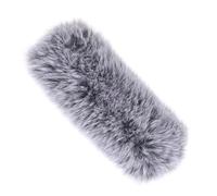 GLEAVI Long Rod Conference Microphone Windscreen Cover with Furry Muff, Wind Screen Protector for Outdoor Recording and Interview, Noise Reduction Accessory for Podcasting and Meeting