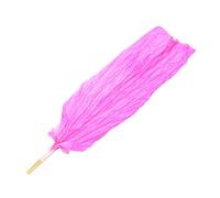 GLEAVI Long Silk Belly Dance Fan with Bamboo Frame Folding Hand Fan for Stage Performances Ethnic and Modern Dance Easy to Use Silk Material