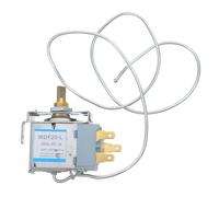 GLEAVI Mechanical Thermostat and Stainless Steel and Copper Material with 3-pin Design, Precise Temperature Regulation and Stable Performance for Fridge Suitable for Home and Commercial