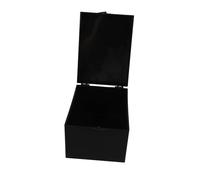 GLEAVI Medicine Storage Box with Lid, Black Pc Plastic Small Medicine Organizer 12.5x9.2x7.3cm, Impact Resistant Container for Emergency and Home Medication Storage