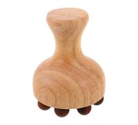 GLEAVI Meridian Massage Brush Wood Tool Wooden Meridian Brush for Neck Back Lymphatic Massage Roller Manual Massager