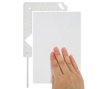 GLEAVI Metal Book Cover Making Stencil with Multi-Functional Design, Convenient to Carry Bookbinding Cover Tool for Scrapbook and Journal Crafting, Sl nd Simple Style