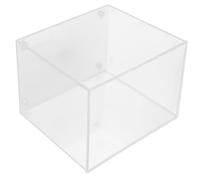 GLEAVI Mini Fish Tank Square Aquarium Desktop Plastic Fish Tank for Home Office Use