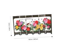 GLEAVI Miniature Chinese Style Folding Screen Model Mini House Decoration Ornamental Miniature Divider for Playroom Craftsmanship Tabletop Screen Practical Micro House Accessory