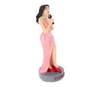 GLEAVI Miniature Women Singer Figurine Resin Sculpture with Realistic Detailing Chic Desk Ornament for Office and Home Decor Versatile Sand Tray Model Career Milestone Gift