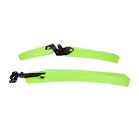 GLEAVI Mountain Bike Mudguards Full Cover Quick Release Front Rear Set | Green Plastic and Stainless Steel Build, Creative Design, Wear Resistant
