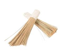 GLEAVI Multi-Function Bamboo Wok and Pot Scrub Brush Set, Eco-Friendly Portable Kitchen Cleaning Brushes with Rattan Wrap for Household and Restaurant Dishwashing