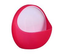 GLEAVI Multifunctional Plastic Soap Holder with Strong Suction Cup Wall Mounted Drainage Soap Dish for Bathroom and Kitchen Hollow Design for Natural Drying Eco Friendly Abs Plastic Red