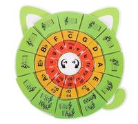 GLEAVI Music Education Tool Piano Learning Cards Circle of Fifths Wheel Note Recognition Rhythm Flashcards for Beginners Piano Teaching Accessories