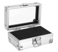 GLEAVI Nail Bits Display Holder 50 Slots Silver Nail Drill Bit Organizer with Easy Storage for Nail Salons