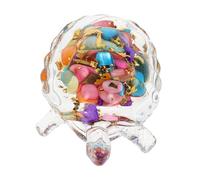 GLEAVI Natural Crystal Glass Turtle Statue Clear Animal Sculpture for Office Desk Aquarium Decor Feng Shui Unique for Turtle Lovers Dazzling Clarity Realistic Design