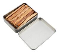 GLEAVI Natural Kiln-Dried Wood Firelighters Set with Iron Box, Instant Flame Starters and Wood Kindling Sticks for Camping, BBQ and Outdoor Fire Making