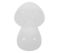 GLEAVI Natural White Crystal Mushroom Sculpture Mini Figurine for Meditation, Healing Decor, Small Stone Statue for Home and Garden Display