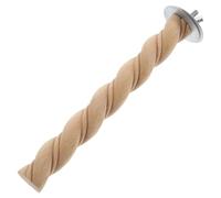 GLEAVI Natural Wooden Parrot Perch Grinding Claw Stick for Birdcage, 14Cm Round Rotating Parakeet Stand, Suitable for Parrots and Small Birds