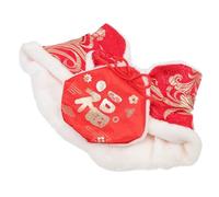 GLEAVI New Year Pet Dog Cloak Warm Lightweight Acrylic Fiber Plush Cape for Winter Parties, Practical All-match Costume Outfit for Dogs and Cats