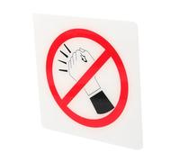 GLEAVI No Knocking Sign Acrylic Warning Sticker Outdoor Public Indicator No Knocking Doorplate Notice Board for Home Office Door Use Cold Callers Sign