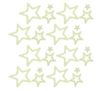 GLEAVI Non-Slip Star Shaped Bathtub Grip Stickers 24Pcs Strong Adhesive, Glow-in-The-Dark Bathroom Floor Decals for Seniors Shower Safety