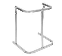 GLEAVI Outdoor Trash Bag Holder - Heavy Duty Metal Garden Garbage Bag Support Frame for Portable Yard Leaf Stand for Leaves Camping Weeding Lawn Party Silver