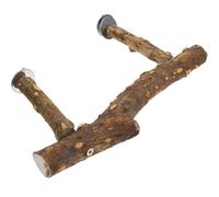 GLEAVI Parrot Swing Bird Wood Perch Parrots Swing Perch Standing Stick Bird Stand Toy Cage Accessory for Parakeet Budgie Styles May Vary