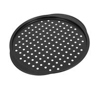 GLEAVI Perforated Pizza Baking Pan with Dual Handles Non-Stick Oven Tray for Even Heat Distribution Cold-Rolled Bakeware for Classic Pizzas and Cakes