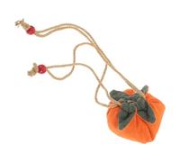 GLEAVI Persimmon Blessing Bag Pendant Yellow Feng Shui Charms for Car Rear View Mirror Japanese Keychain Charm for Luck and Positive Energy Peace Fruit Symbolism