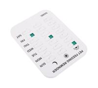 GLEAVI Pet Feeding Reminder Chart for Dogs and Cats with User-friendly Design and Daily Medication Tracking, Abs Material Sliding Pet Sign for Household Feeding Schedule and Pill Tracking