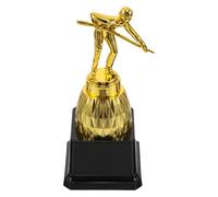 GLEAVI Plastic Gold Snooker and Pool Trophy with 3d Billiard Player Statue, Large Snooker Tournament Award Cup for Competition Prizes and Billiard Party Decorations