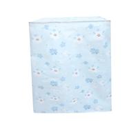 GLEAVI Polyester Satin Washing Machine Cover Fully Automatic Case Protector Dustproof Uv Resistant Decorative Design Zipper Closure for Home Use