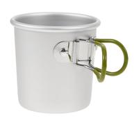 GLEAVI Portable Aluminium Alloy Lightweight and Easy to Hold Camping Coffee Mug with Folding Handle for Traditional Place Settings and Outdoor Camping
