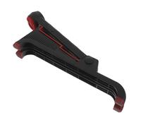 GLEAVI Portable Folding Guitar Stand for Acoustic, Electric Classical Guitars with Adjustable Height, Non-Slip Rack for Music Room and Travel, Black and Red