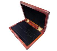 GLEAVI Portable Wooden Oboe Reed Case with 12-slot Secure Slot Design and Smooth Hinge Mechanism, Polished Burrfree Exterior Storage Box for Saxophone Reed Protection in Stages