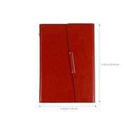 GLEAVI Practical Planning Book Pu Notebook Simple Design for Students and Office Workers, Easy to Carry and Suitable for Making Sketches and Poetry Work, Brown Daily Schedule Handbook