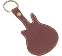GLEAVI Pu Guitar Holder Case with Beautiful Appearance with Key Chain for Storage of Guitar Tuning Clip and Picks for Musical Instruments