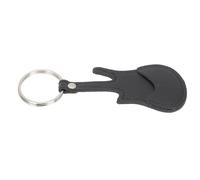 GLEAVI Pu Guitar Picks Keychain for Ukulele and Guitar Picks with Black Ring Is Easy to Carry for Musicians the Go