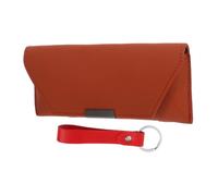 GLEAVI PU Leather Car Sunglasses Holder for Visor Multi Functional Eyeglass Case Box with Space Saving Design Organizer for Auto Glasses Storage and Clutter Interior