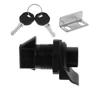 GLEAVI Push Button Cabinet Lock for Rv Storage Doors Nylon Plastic Tongue Latch Secure Keyless Lock for Toolboxes and Electrical Panels Modern Minimalist Design for Motorhome and Camper