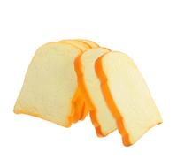 GLEAVI Realistic Fake Sliced Bread 6Pcs Faux Bread for Kitchen Party Decoration and Shop Window Display