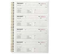 GLEAVI Receipt Book Featuring Portable Design for Small Business with 200 Pages Per Book Spiral Bound and Order Management for Visiting Clients and Warehouse Use