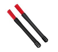 GLEAVI Red Jass Drum Stick for Drumset Percussion Instrument Featuring Skid-proof Nylon Tips and Easy to Handle Plastic Construction for Jazz and Acoustic Drumming