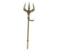 GLEAVI Retro Brass Trident Ornament Delicate Trident Modeling Craft Decorative Adornment for Home Desk Bookshelf Car Display Gift