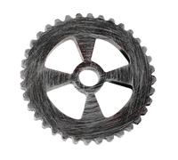 GLEAVI Retro Industrial Style Wall Decor Gear Hanging Ornament in Silver Plastic Material, Unique Design for Home and Photography Scenes, Vintage Steampunk Clock Gears Decoration